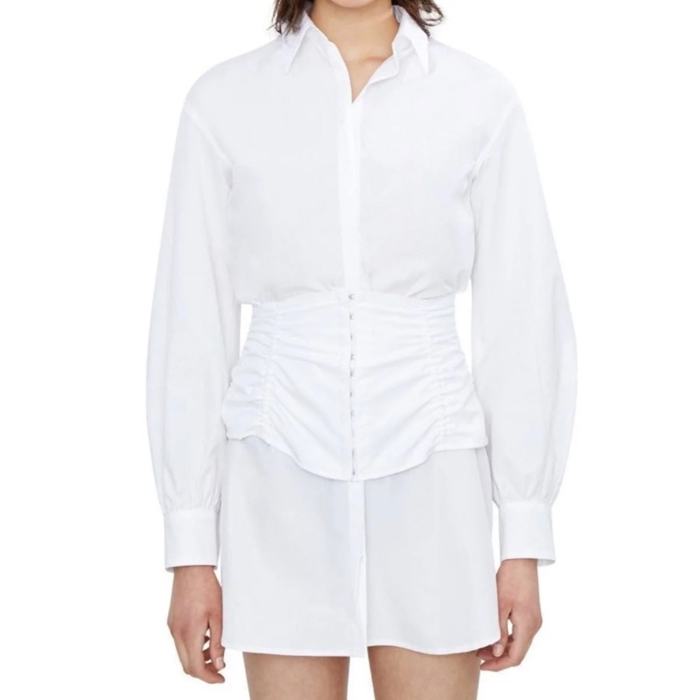 NWOT Danielle Guizio button down corset shirt dress